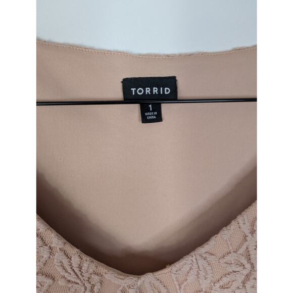 Torrid Pale Pink Lace Sleeveless Midi Dress - Picture 6 of 8